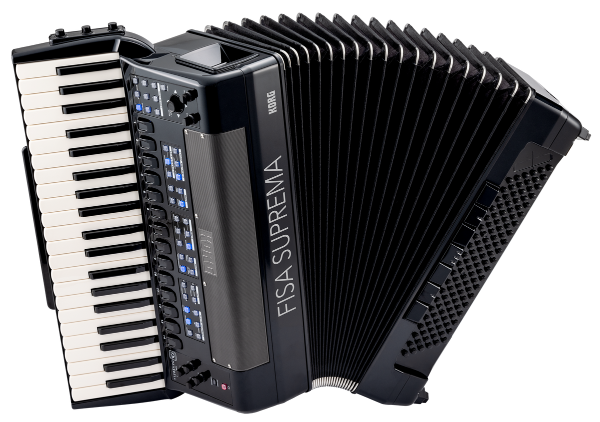 Korg Digital Accordion, FISA SUPREMA, 41 keys, 120 bass buttons, Metallic Black