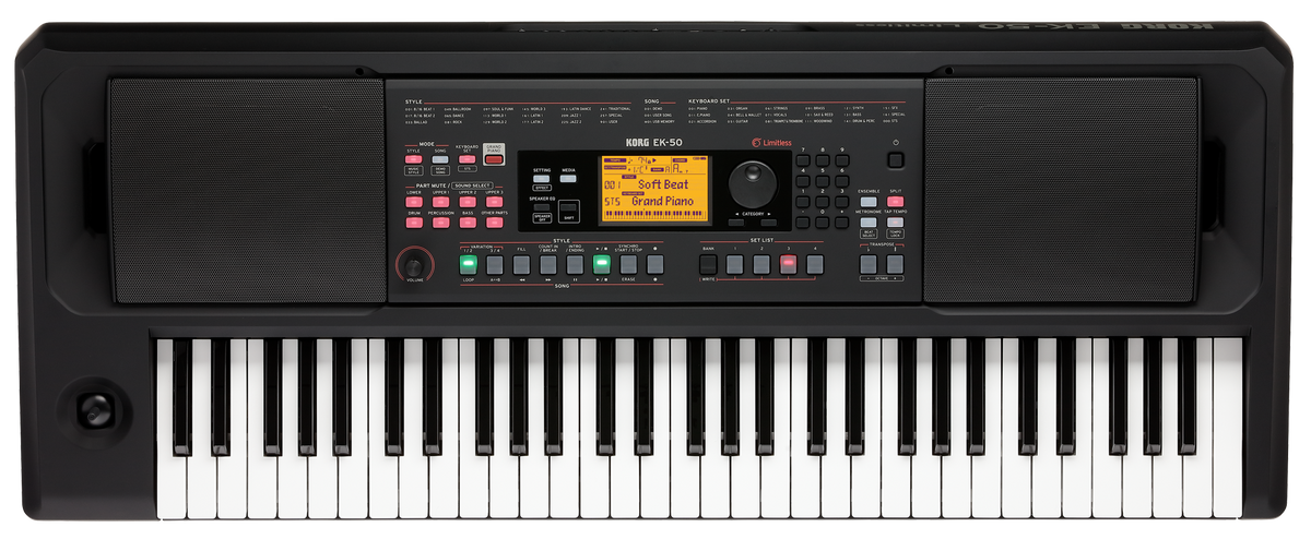 Korg Keyboard, Arranger EK-50L, 61 keys, limitless