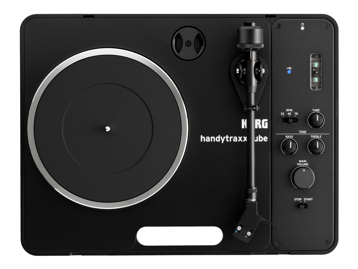 Korg Turntable, Handytraxx Tube, Speaker, Nutube, Battery Operated
