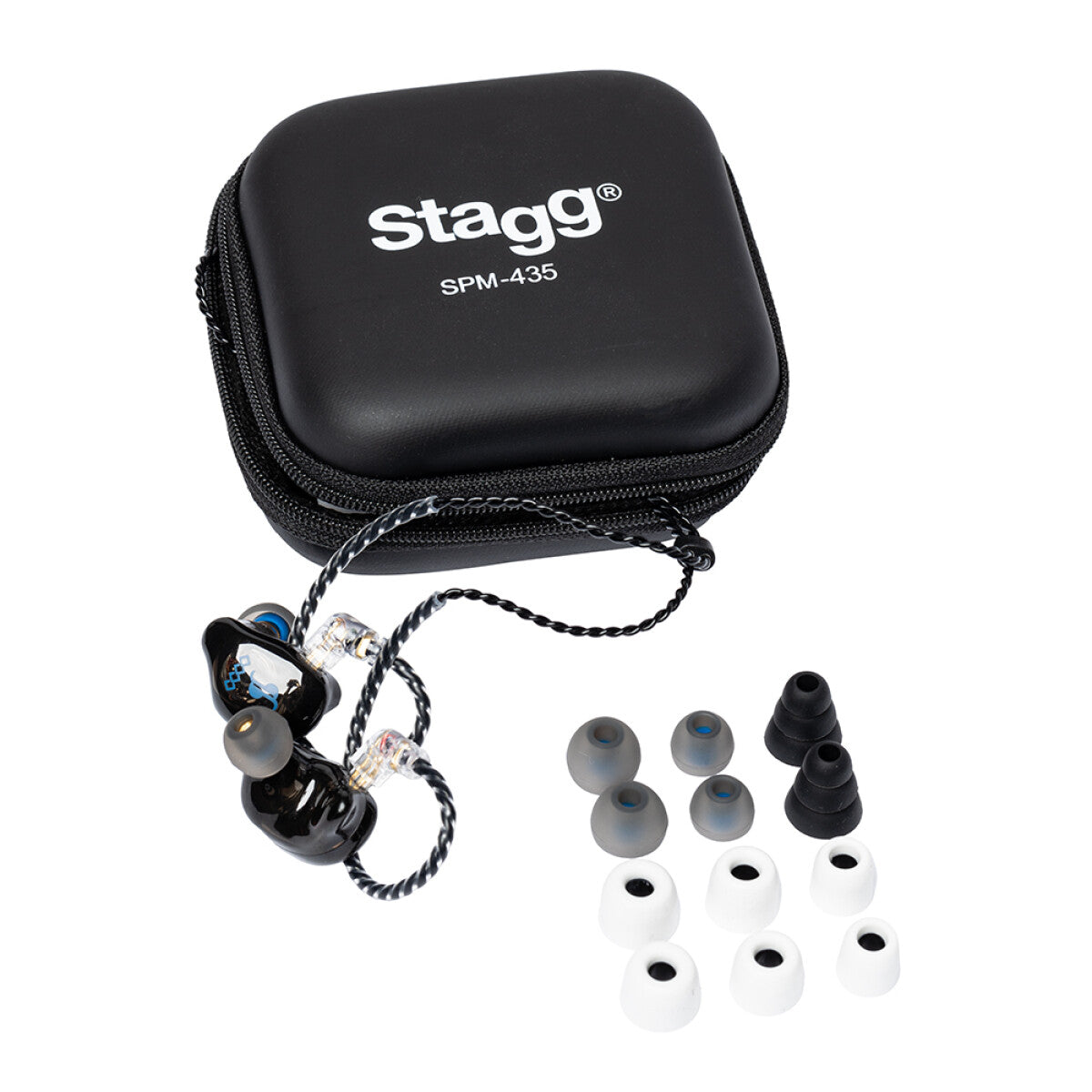 Stagg SPM-435 BK 4-driver in-ear monitors zwart