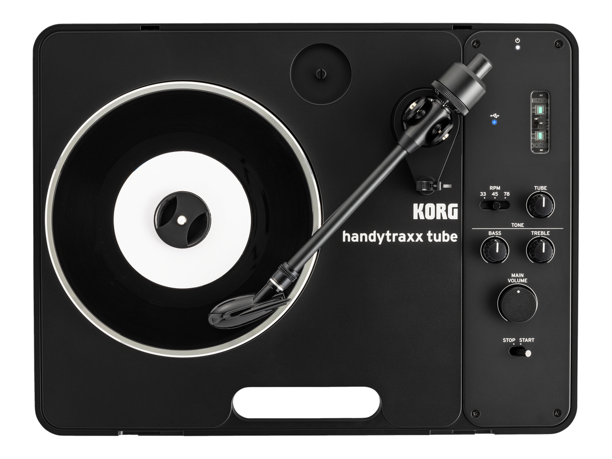 Korg Turntable, Handytraxx Tube J, Speaker, Nutube, JICO, Battery operation