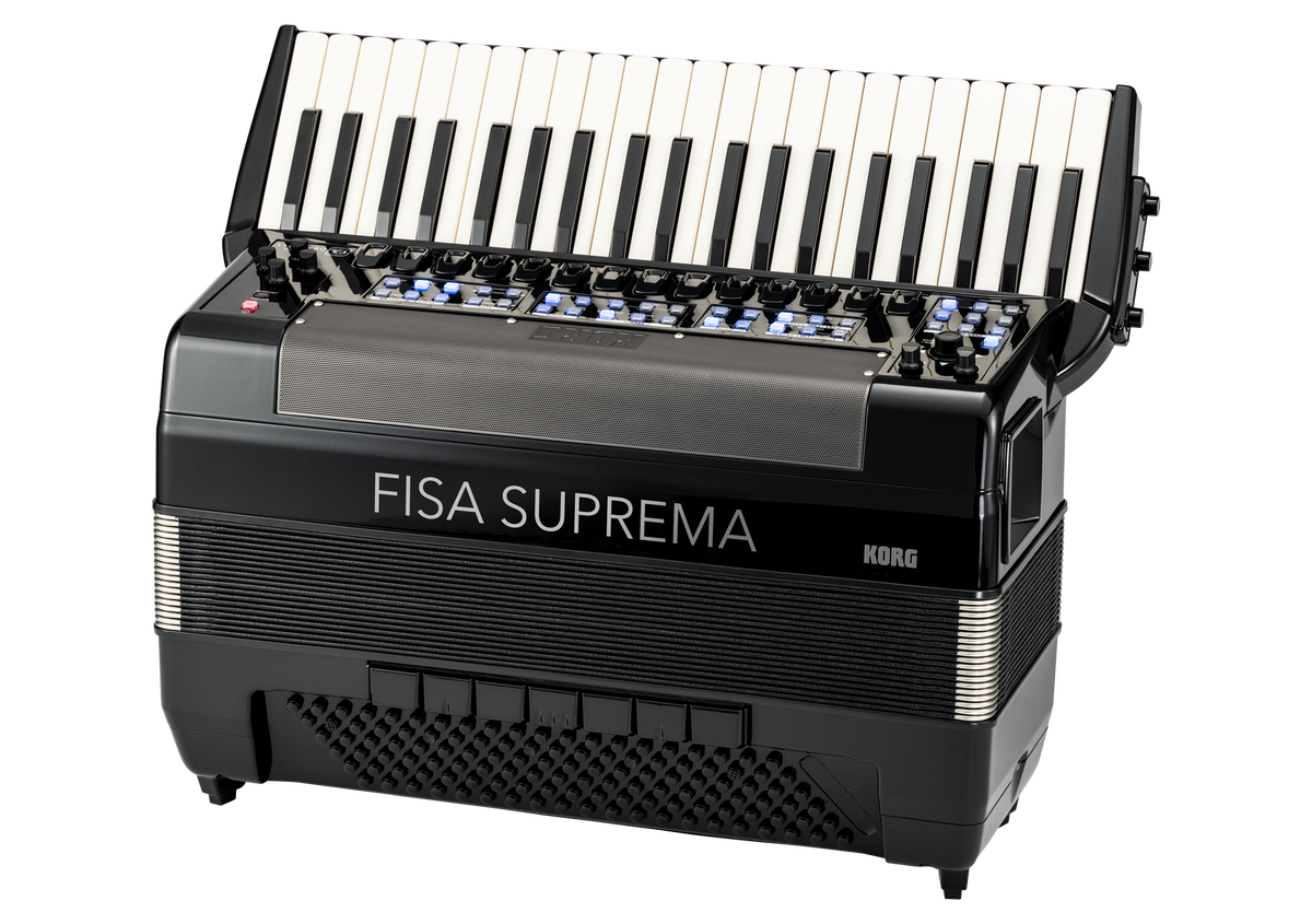 Korg Digital Accordion, FISA SUPREMA, 41 keys, 120 bass buttons, Metallic Black