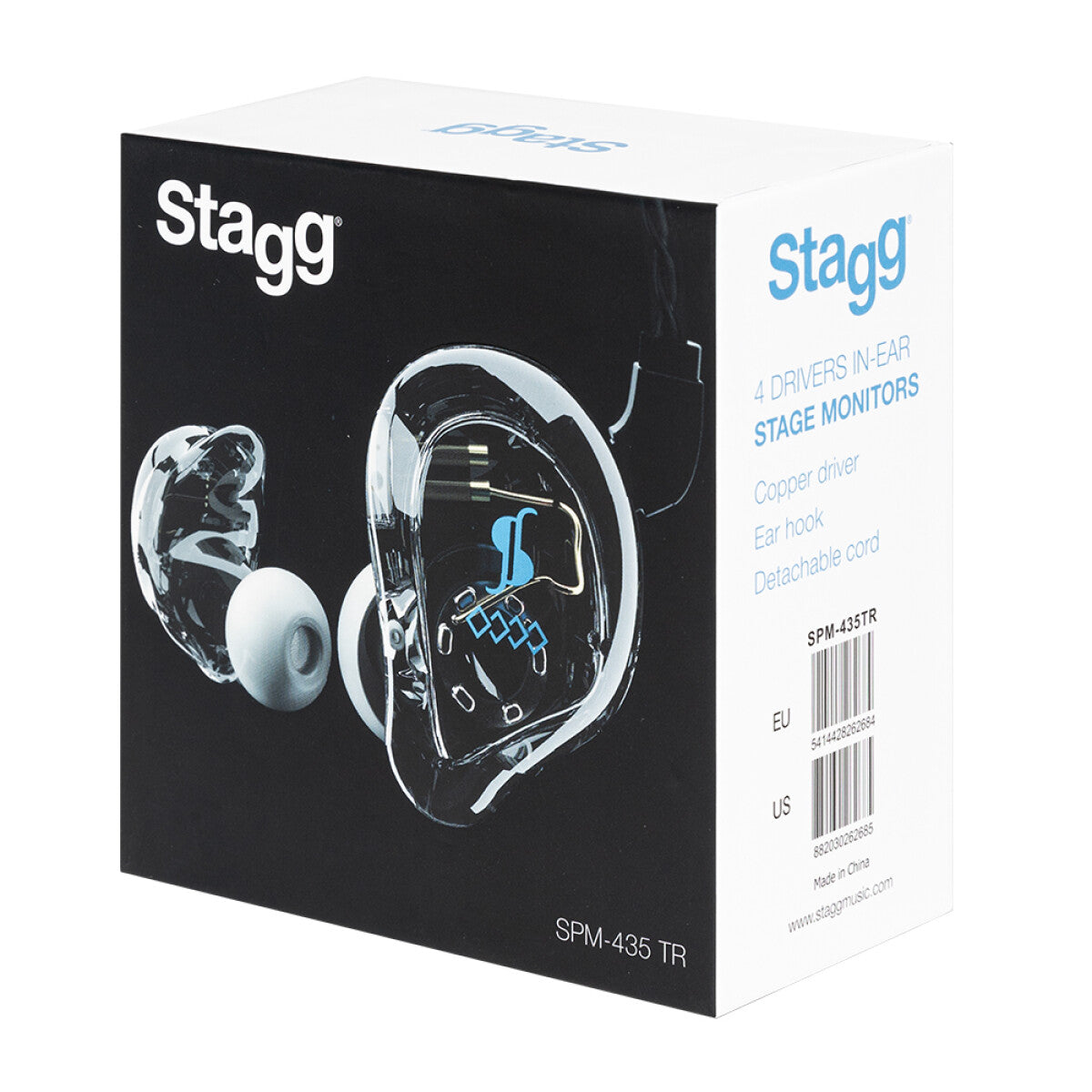 Stagg SPM-435 TR MK2 4-driver in-ear monitors transparant