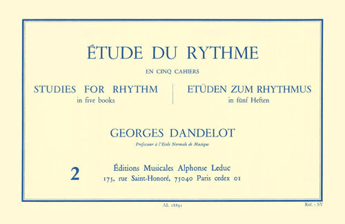 Georges Dandelot: Etude de Rythme Vol.2