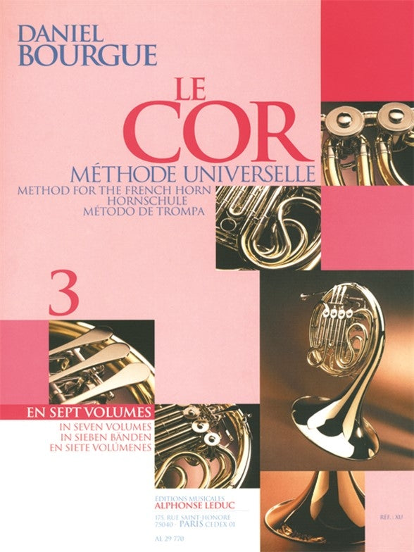 Daniel Bourgue: Le Cor Methode Universelle Vol.3