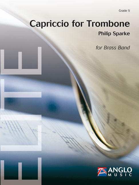 Sparke: Capriccio fur Trombone (fuer Trombone and Brass Band) (Partituur Brassband) afbeelding 2