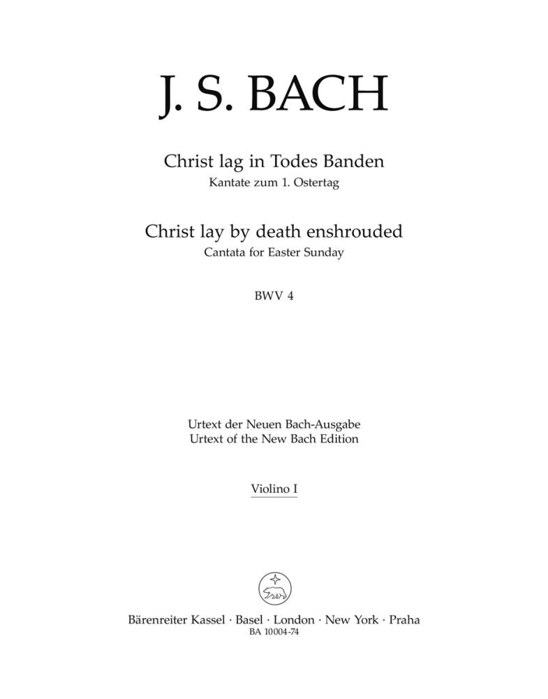 Bach: Kantate BWV4 Christ lag in Todesbanden (Viool 1)