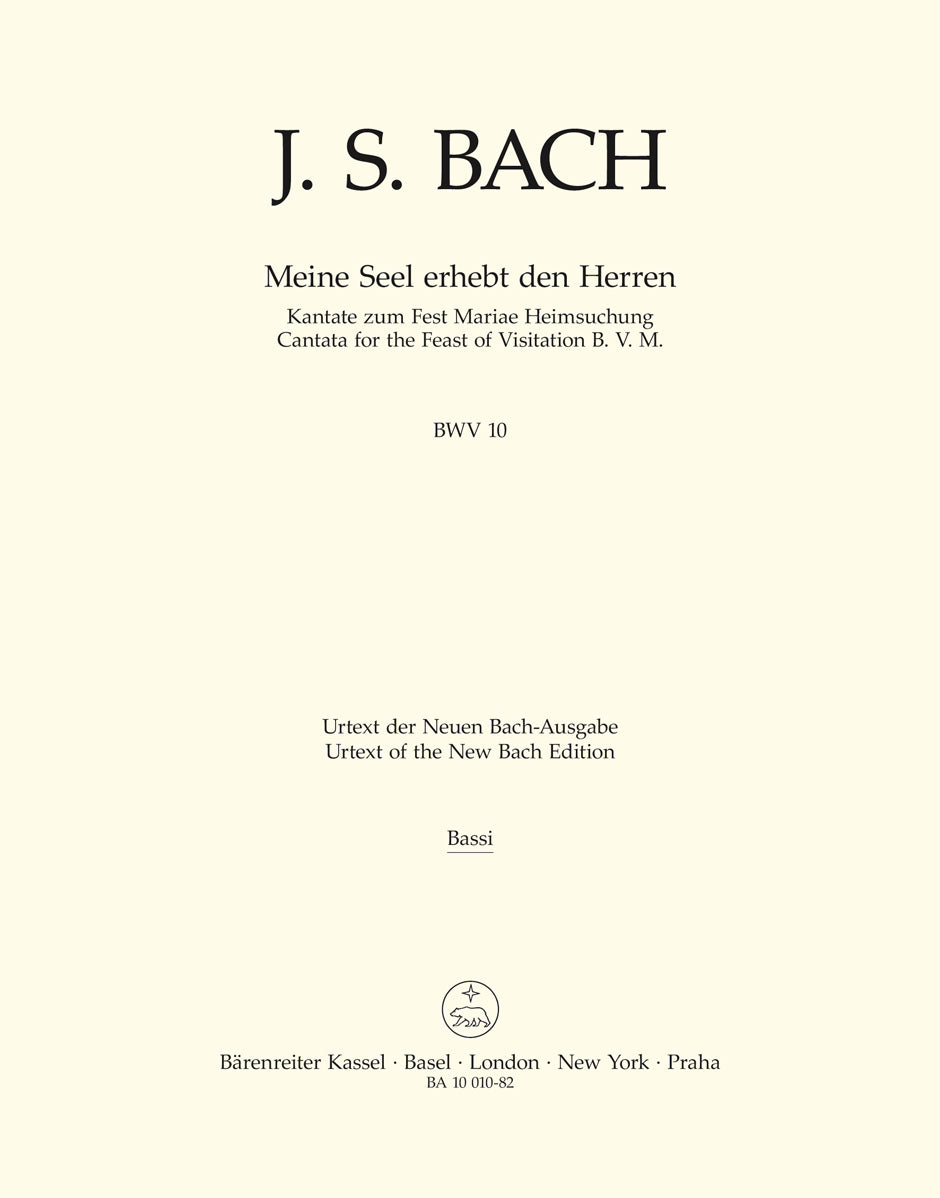 Bach: Kantate BWV 10 Meine Seel erhebt den Herren (Kontrabas) afbeelding 2