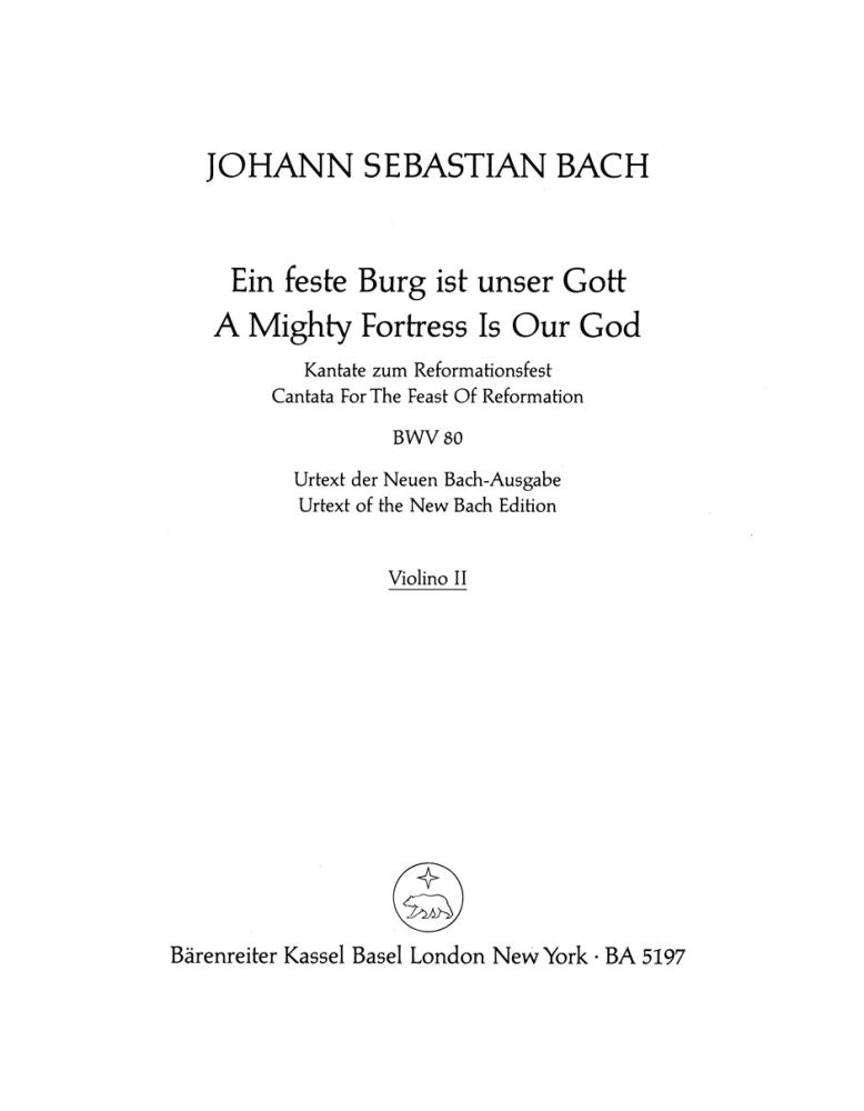 Bach: Kantate BWV 80 Ein Feste Burg Ist Unser Gott (Viool 2)