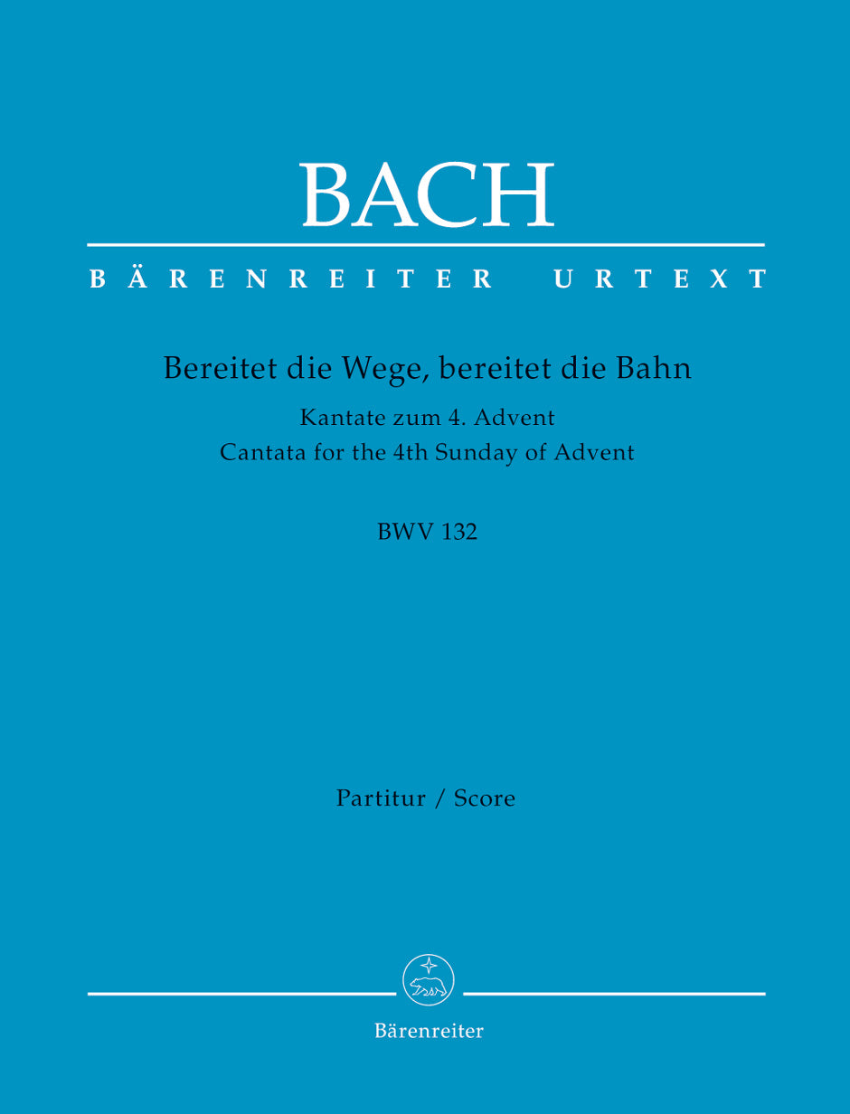 Bach: Kantate BWV 132 Bereitet die Wege, bereitet die Bahn Partituur afbeelding 2
