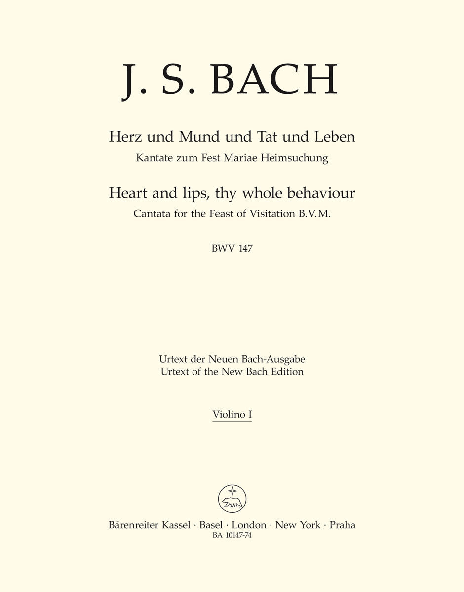 Bach: Kantate BWV 147 Herz und Mund und Tat und Leben (Viool 1) afbeelding 2