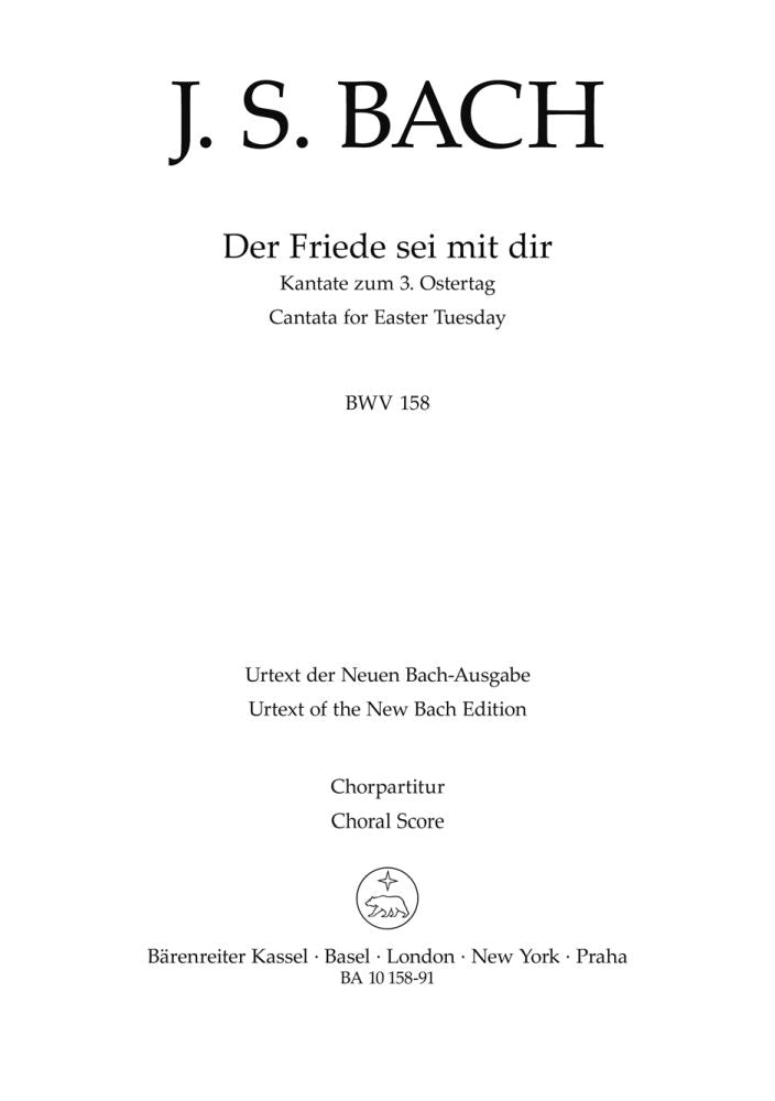 Bach: Kantate BWV 158 Der Friede sei mit dir (SATB)