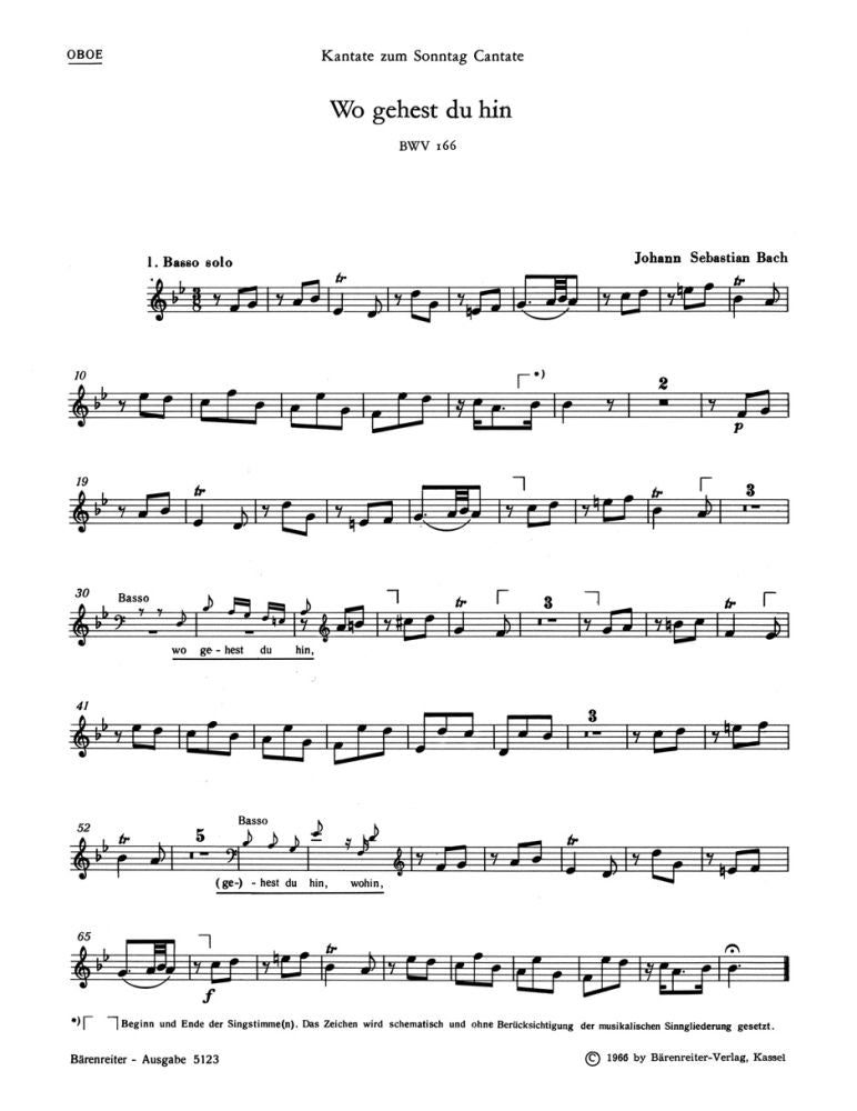 Bach: Kantate BWV 166 Wo gehest du hin? (Hobo)