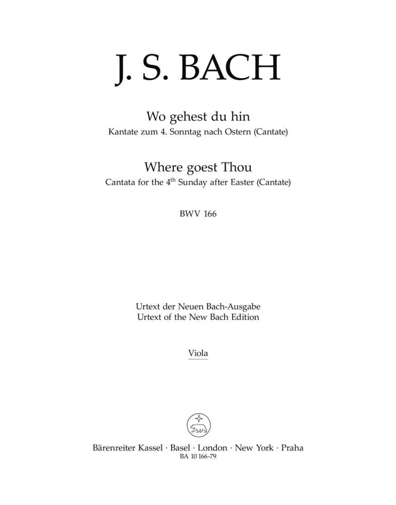 Bach: Kantate BWV 166 Wo gehest du hin? (Altviool)