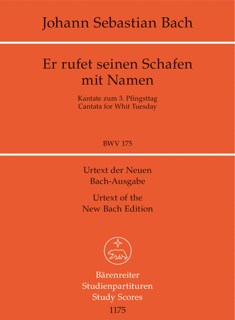 Bach: Kantate BWV 175 Er rufet seinen Schafen mit Namen (Viool 1)