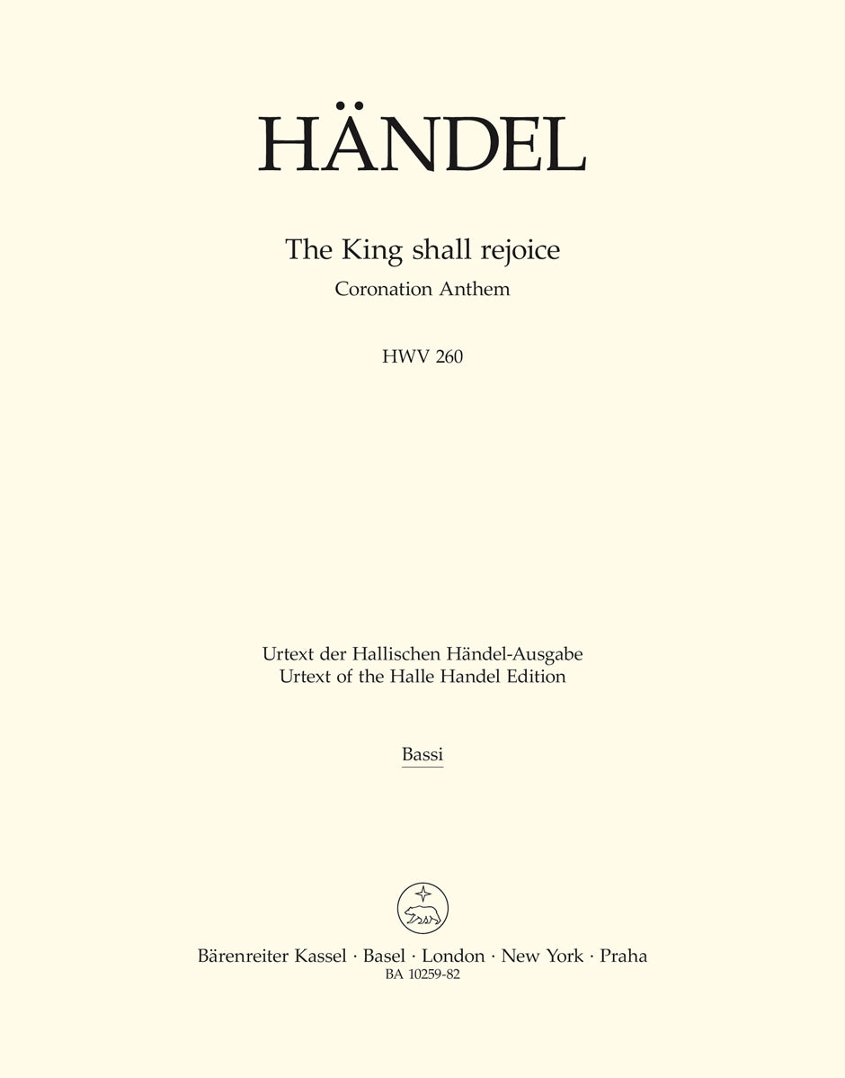 Handel: The King shall rejoice HWV 260 (Cello) afbeelding 2