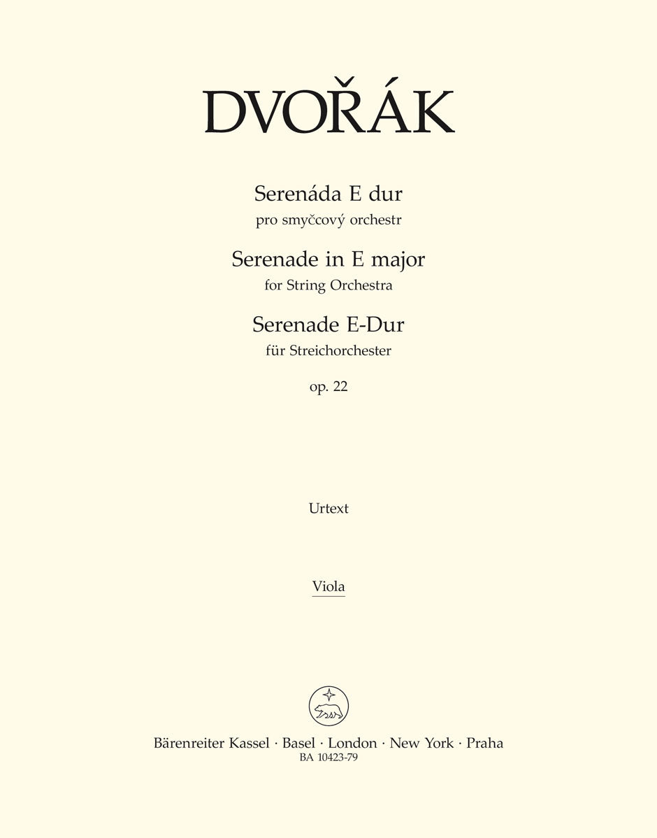 Antonin Dvorak: Serenade For String Orchestra E major op. 22 (Altviool) afbeelding 2