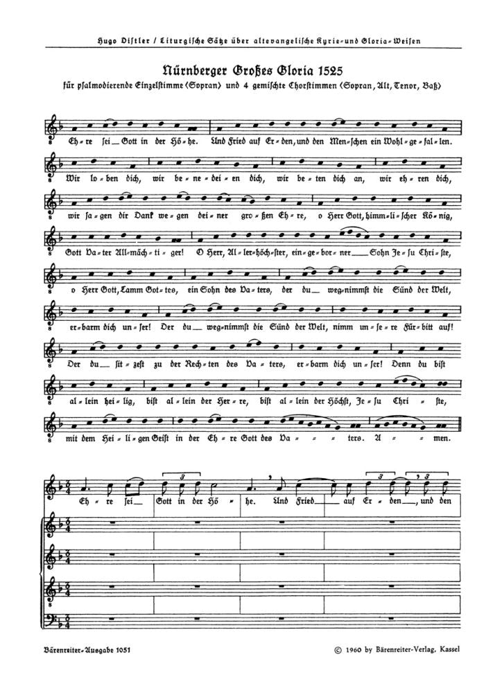 Nürnberger Großes Gloria 1525