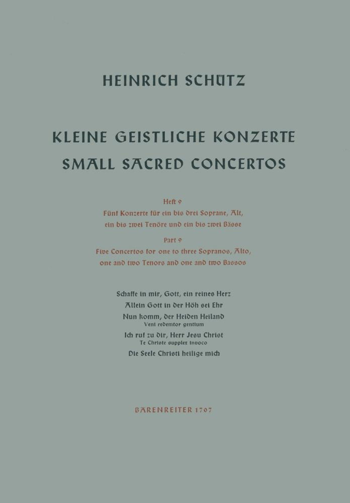 Kleine geistliche Konzerte. Heft 9