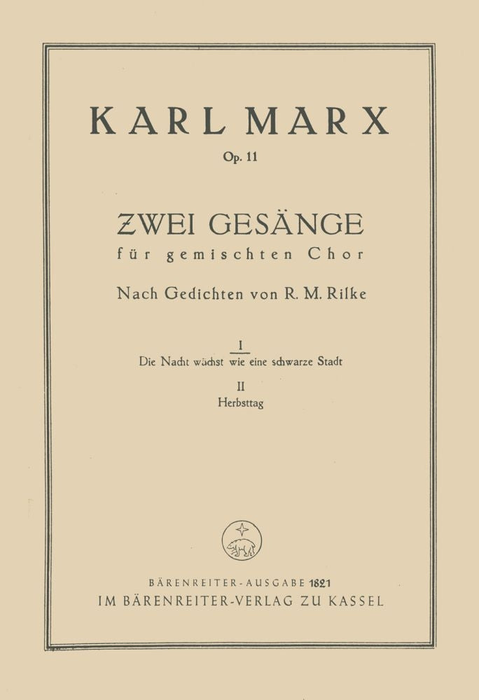 Die Nacht wächst wie eine schwarze Stadt