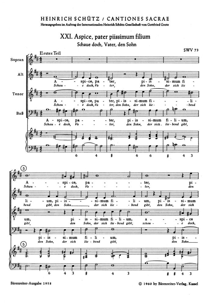 Heinrich Schutz: 3 Motetten SWV 73 - 75