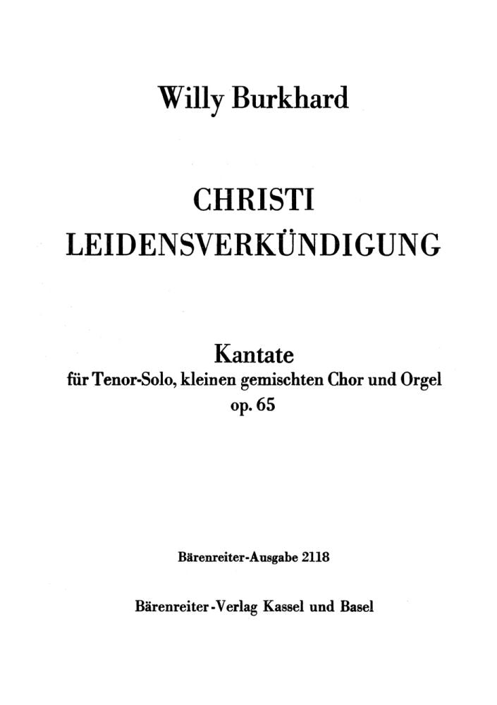 Christi Leidensverkündigung (1942)