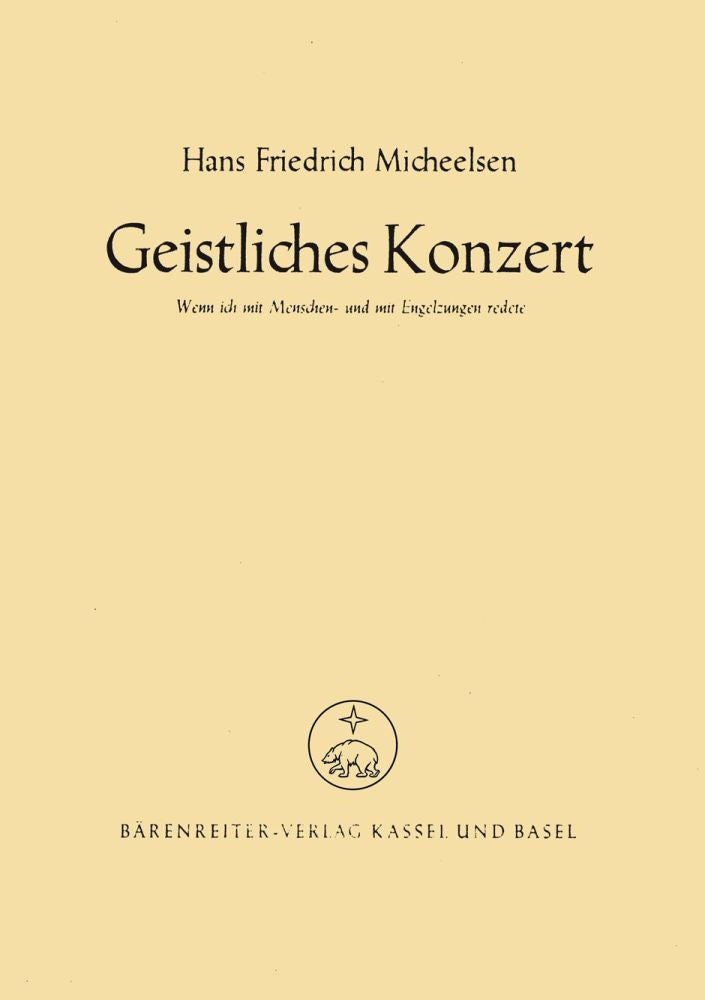Wenn ich mit Menschen- und mit Engelszungen redete (1949)