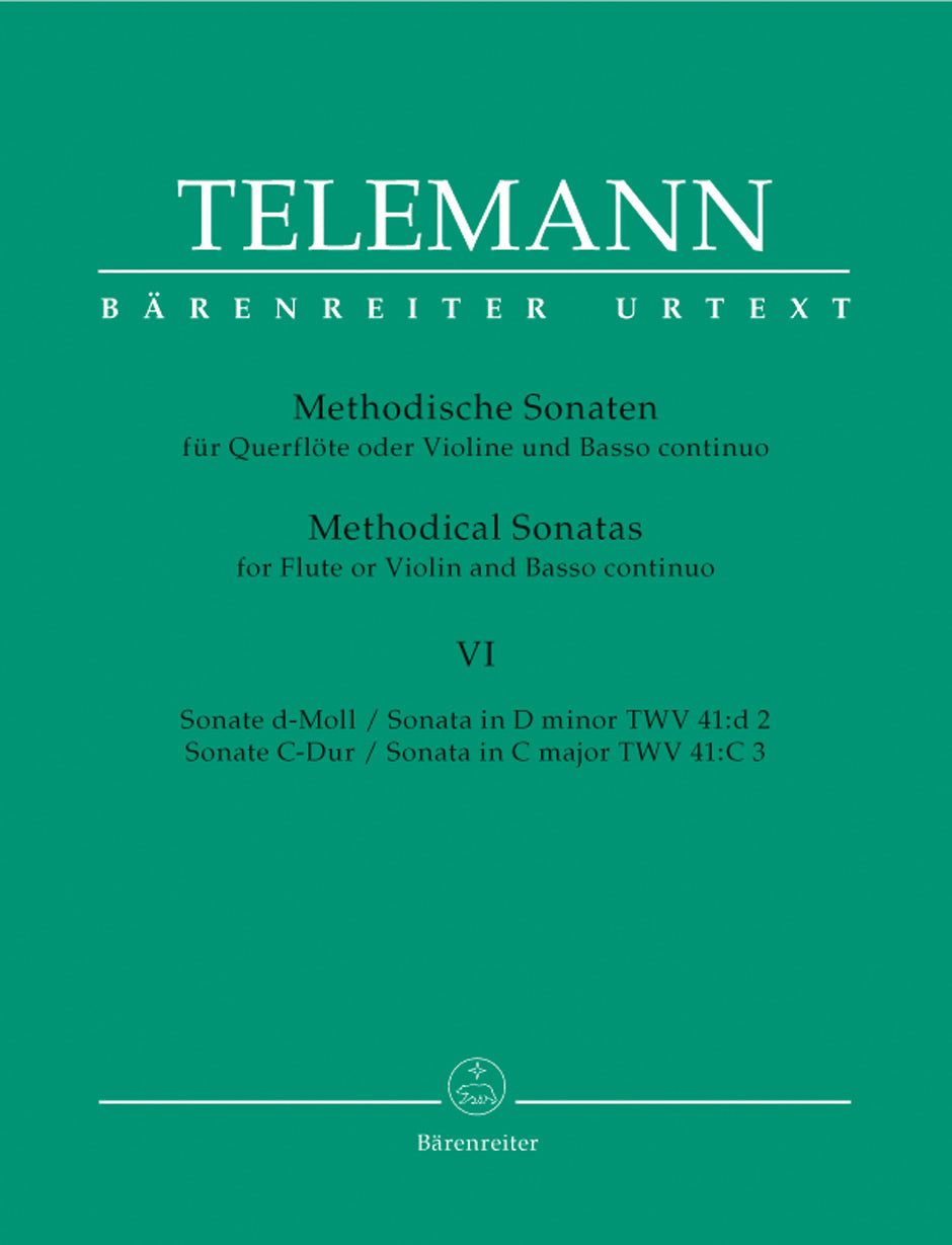 Telemann: 12 Methodical Sonatas for Violin or Flute and Basso-Continuo Volume 6