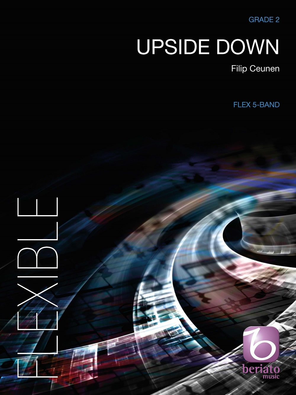 Ceunen: Upside Down (Partituur 5-Part Flexible Band and Opt. Piano)