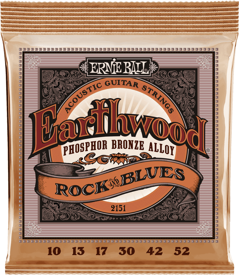 Ernie Ball Earthwood Phosphor Akoestische Gitaarsnaren Rock N Blues 10-52