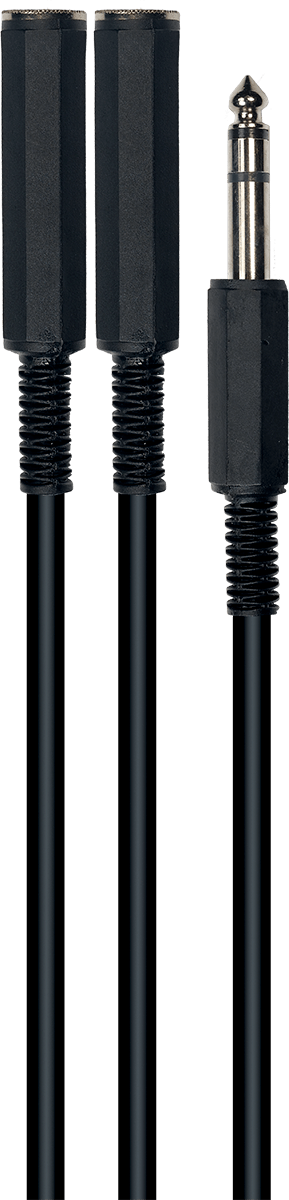 Yellow Cable ECO B2FST 2 jacks mono femaleale naar 1 jack stereo male