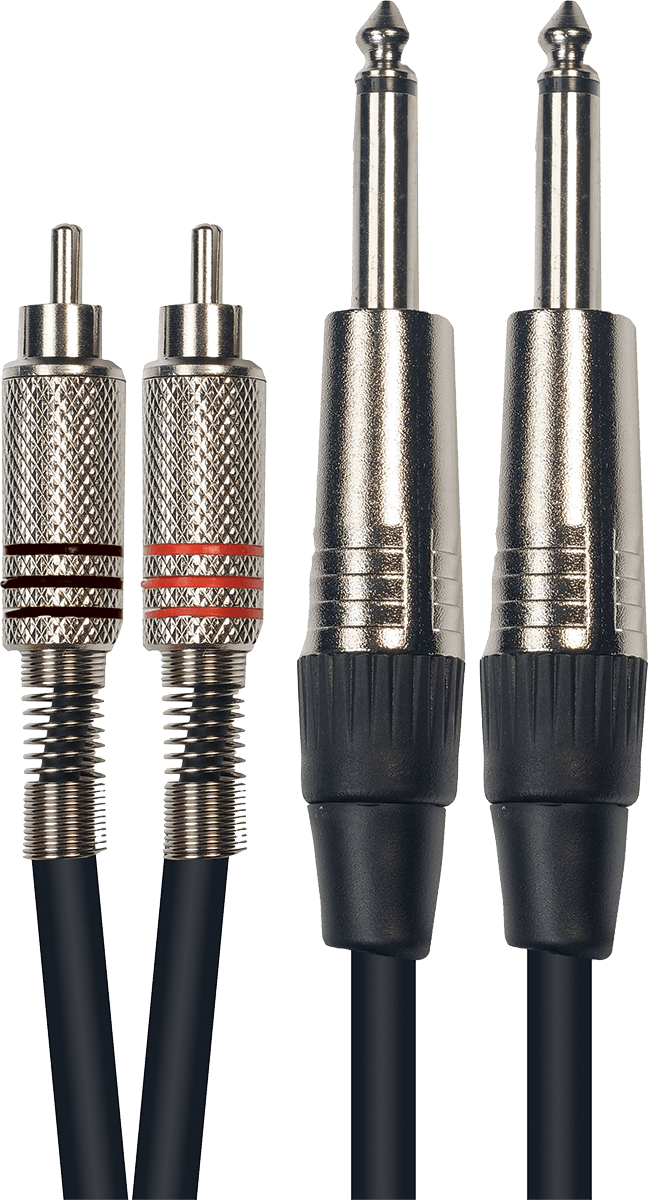 Yellow Cable ECO K03-3 2 jack metaal male. mono