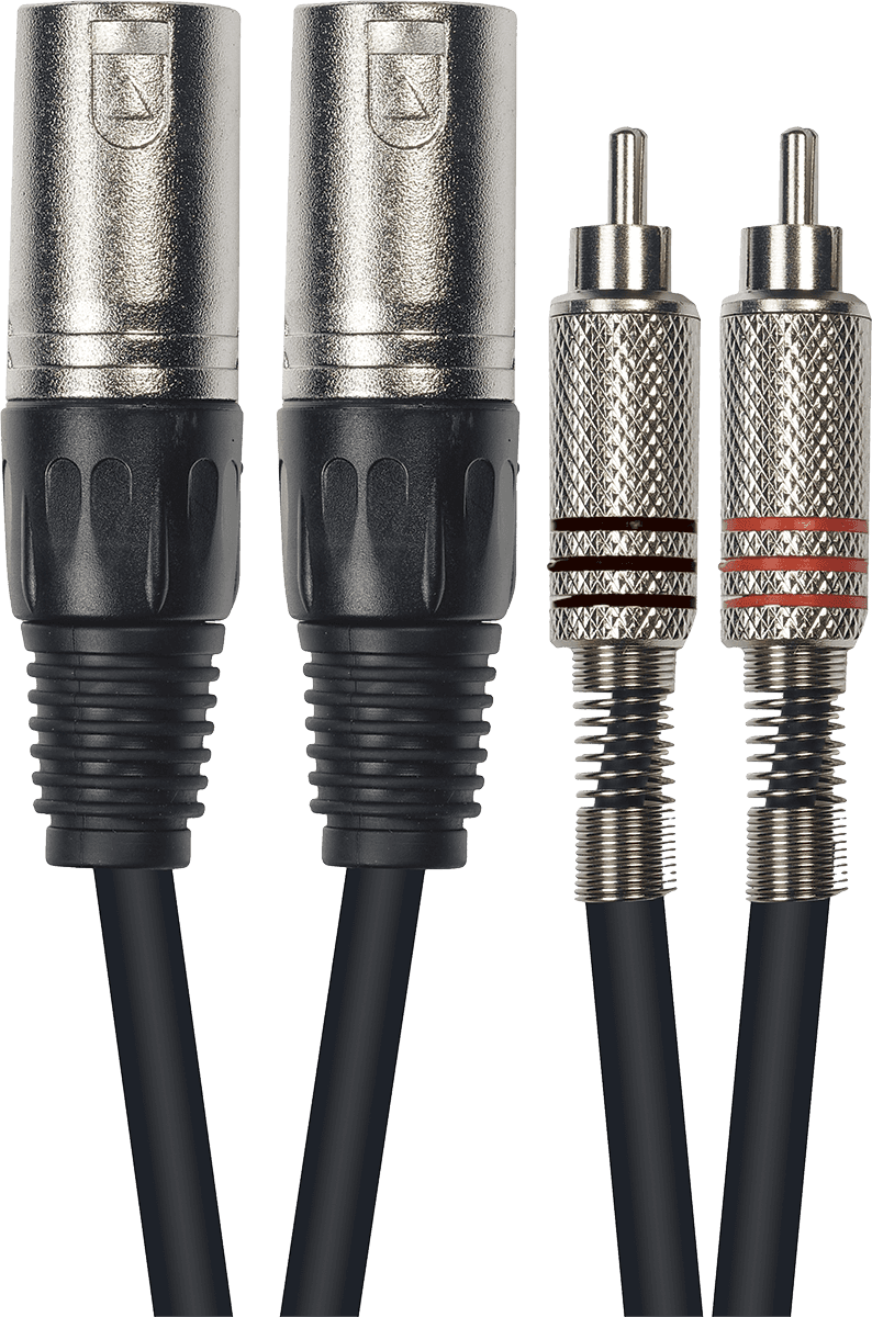 Yellow Cable ECO K09-3 Adapterkabel 2 m XLR naar 2 m RCA 3m