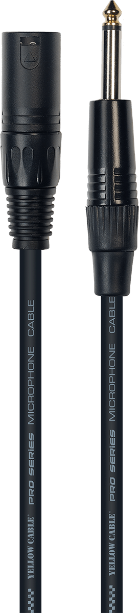 Yellow Cable ECO M01JX Jack mono male naar XLR male 1m