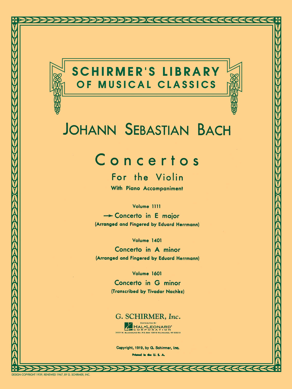 Bach: Concerto in E Major BWV 1042