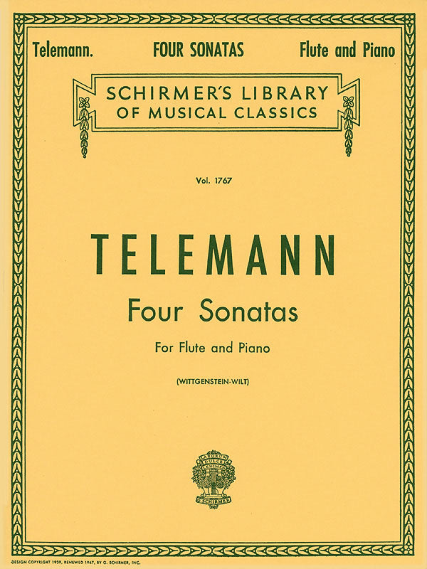 Telemann: Four Sonatas For Flute And Piano