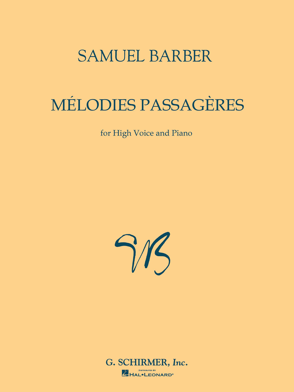Barber: Mélodies Passagères