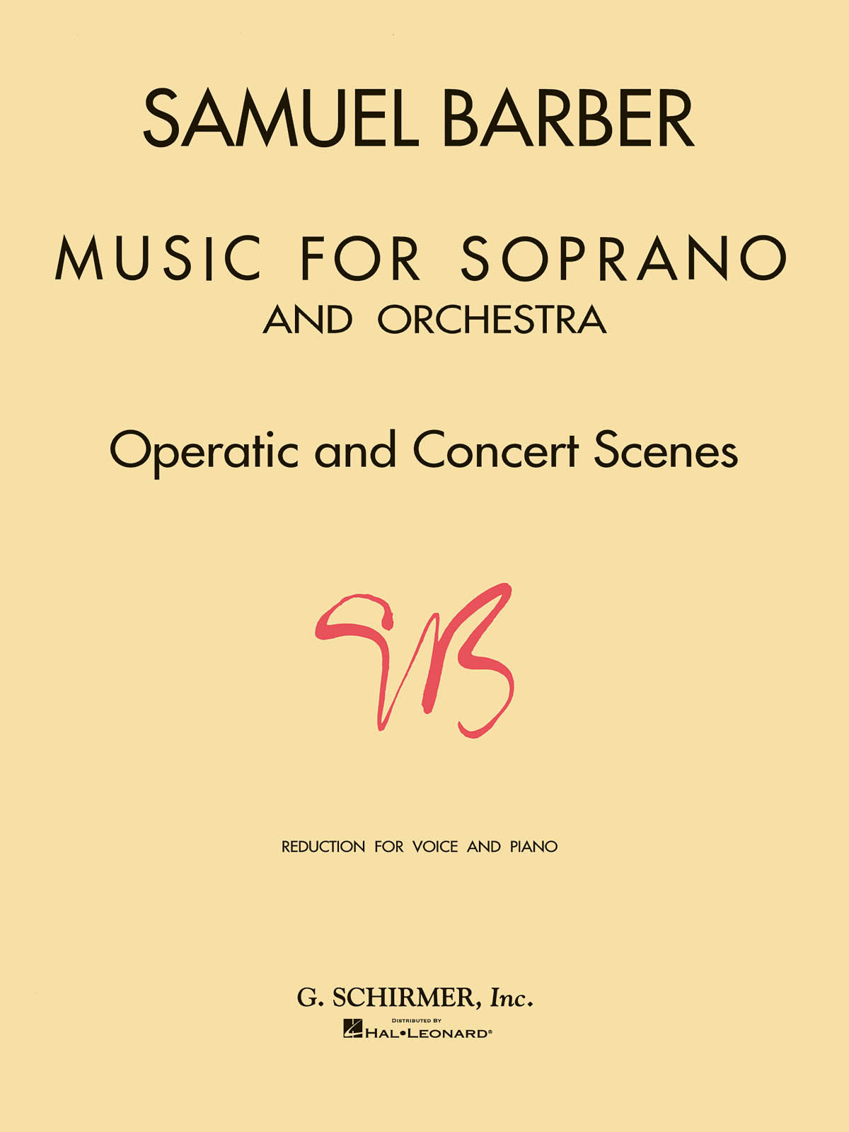 Barber: Music for Soprano and Orchestra