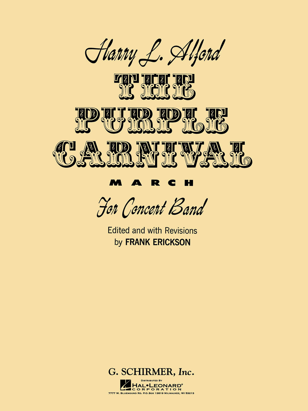 Alford: The Purple Carnival March