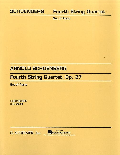 Schönberg: String Quartet No. 4, Op. 37