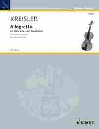 Kreisler: Allegretto im Stile von Luigi Boccherini Nr. 8 (Viool, Piano)