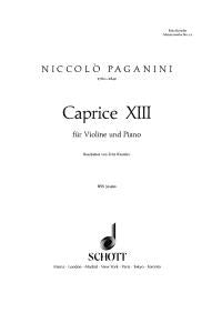 Paganini: Caprice Nr. 13 B-Dur B-Dur Nr. 12 (Viool, Piano)