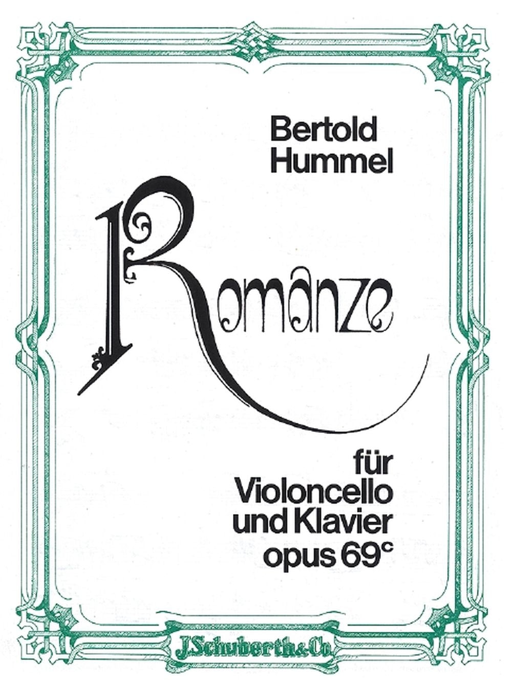 Bertold Hummel: Romanze op. 69c (Cello, Piano)