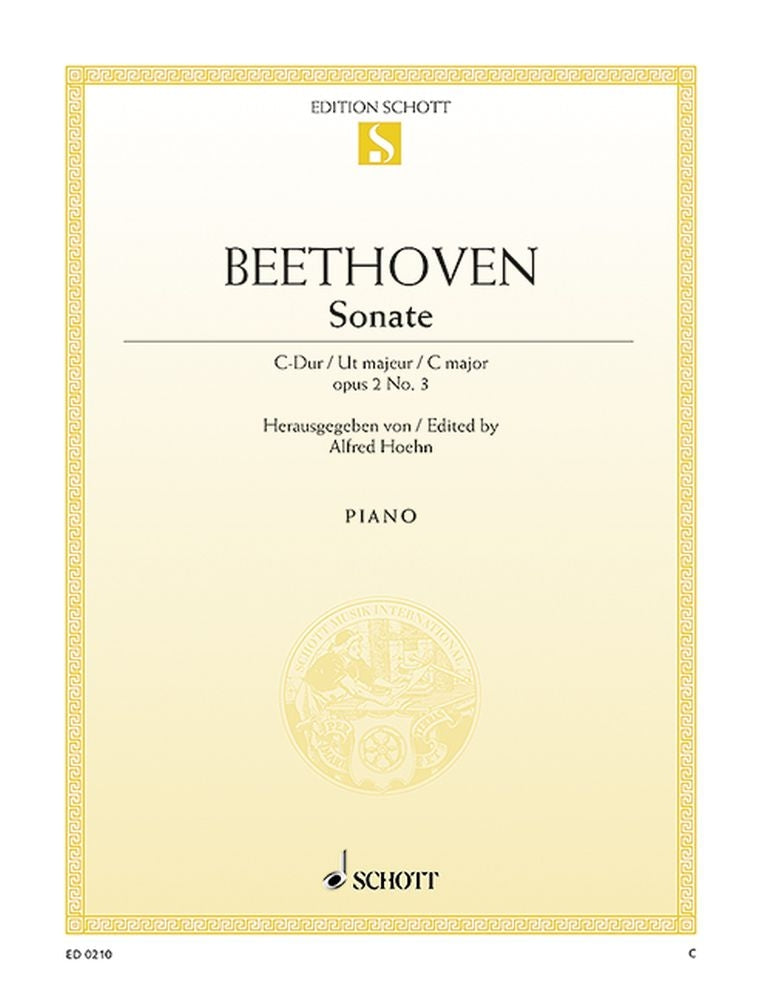 Ludwig van Beethoven: Sonate C-Dur C-Dur op. 2/3 (Piano)