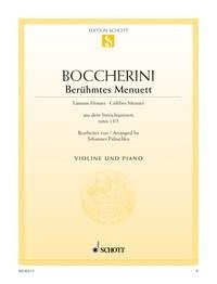 Boccherini: Berühmtes Menuett A-Dur A-Dur op. 13/5 (Viool, Piano)