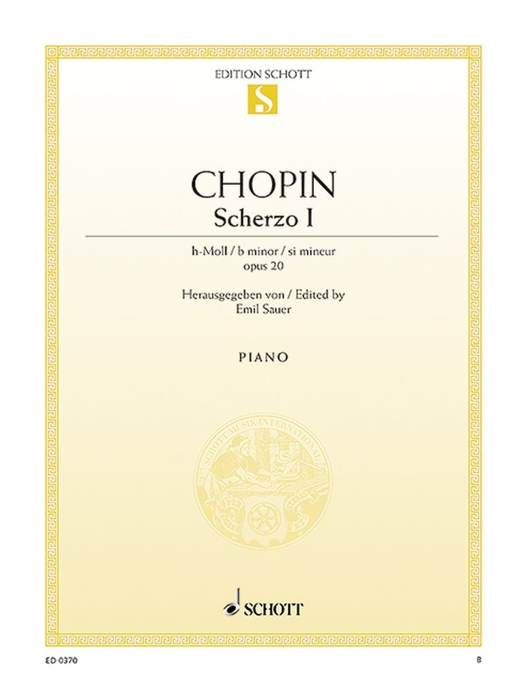 Frédéric Chopin: Scherzo h-Moll h-Moll op. 20 (Piano)