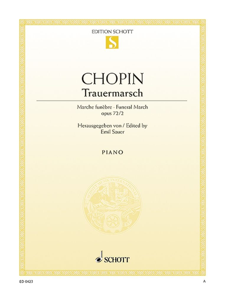 Frédéric Chopin: Trauermarsch c-Moll c-Moll op. 72/2 (posth.) (Piano)