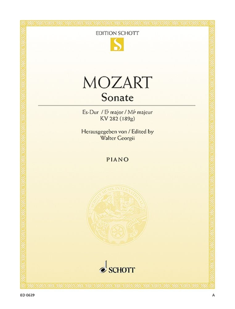 Wolfgang Amadeus Mozart: Sonate Es-Dur Es-Dur (Piano)