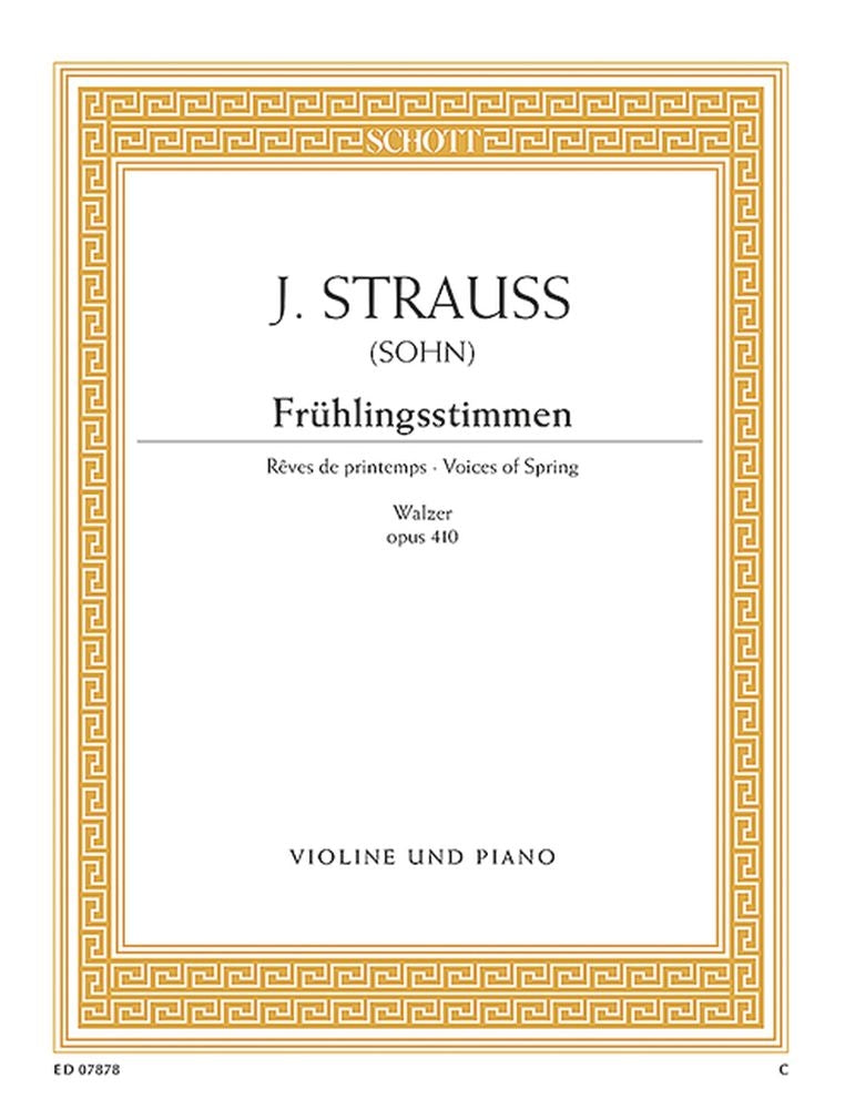 Strauß (Sohn): Frühlingsstimmen op. 410 (Viool, Piano)