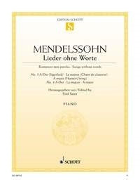 Felix Mendelssohn Bartholdy: Lieder ohne Worte A-Dur op. 19/3 and 4 (Piano) afbeelding 2